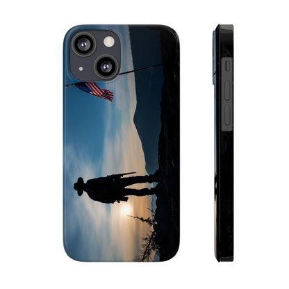 Cowboy Sunset Slim Phone Case