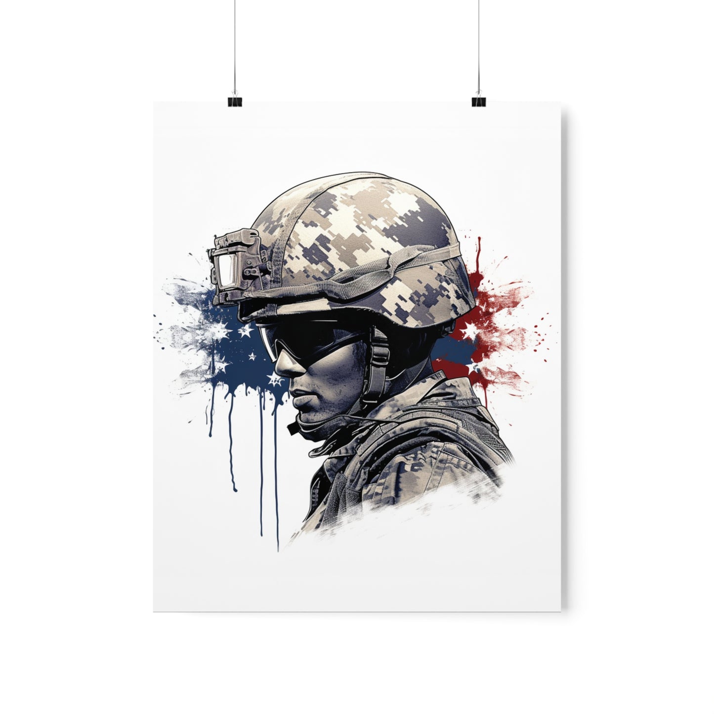 American Soldier Premium Matte Vertical Posters