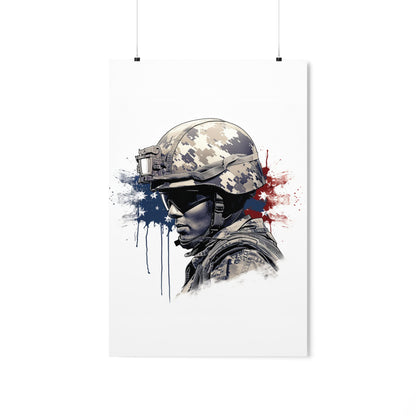 American Soldier Premium Matte Vertical Posters