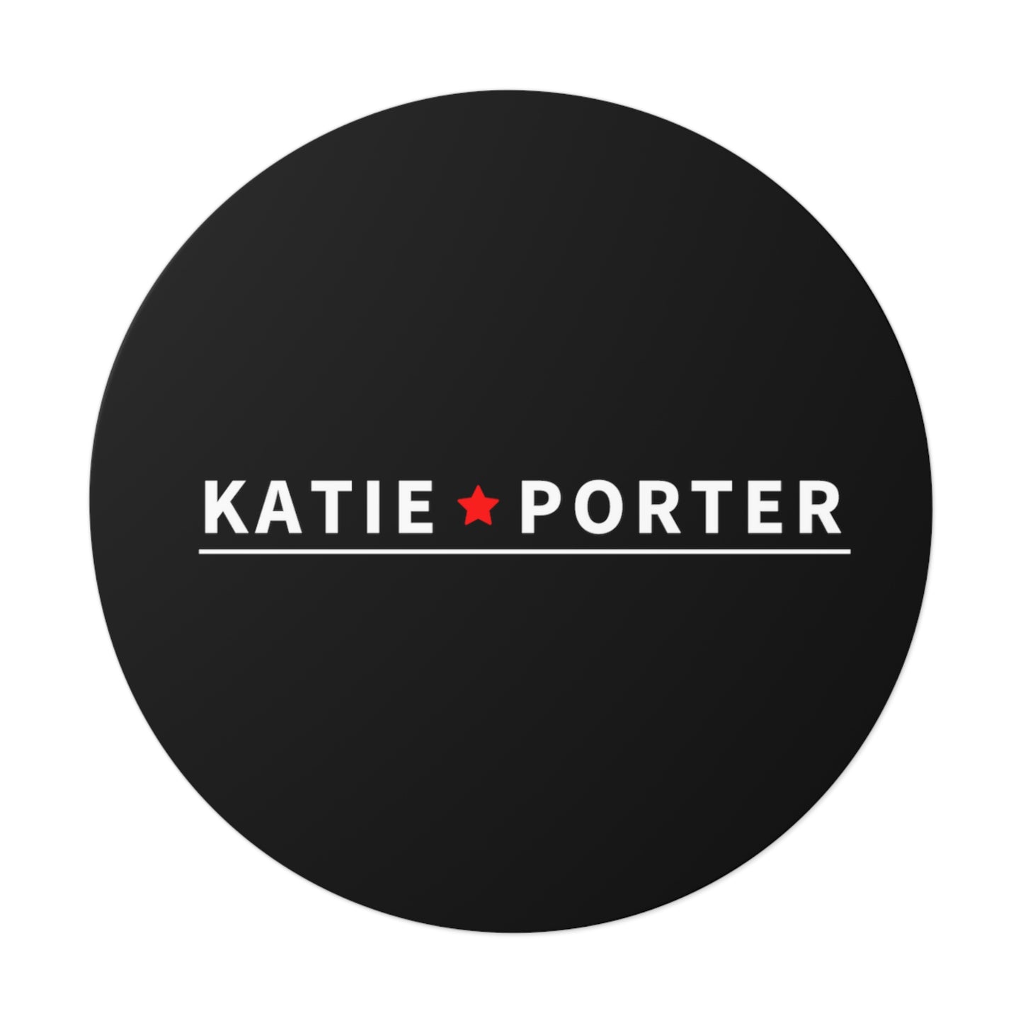 Katie Porter Round Sticker