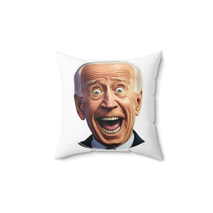 Screaming Biden Faux Suede Square Pillow