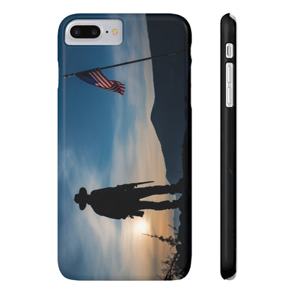 Cowboy Sunset Slim Phone Case