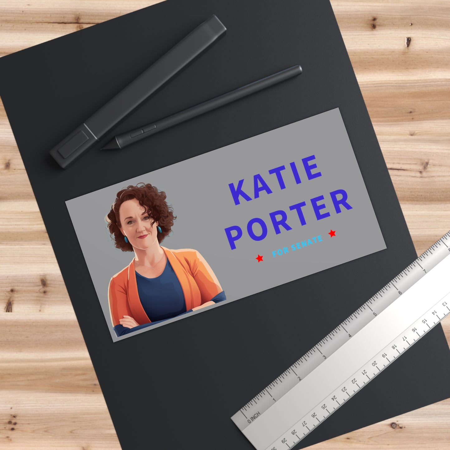 Katie Porter for Senate Bumper sticker