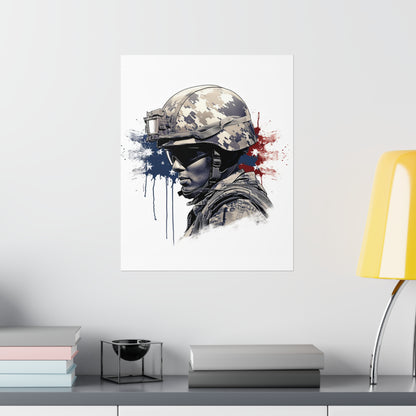 American Soldier Premium Matte Vertical Posters