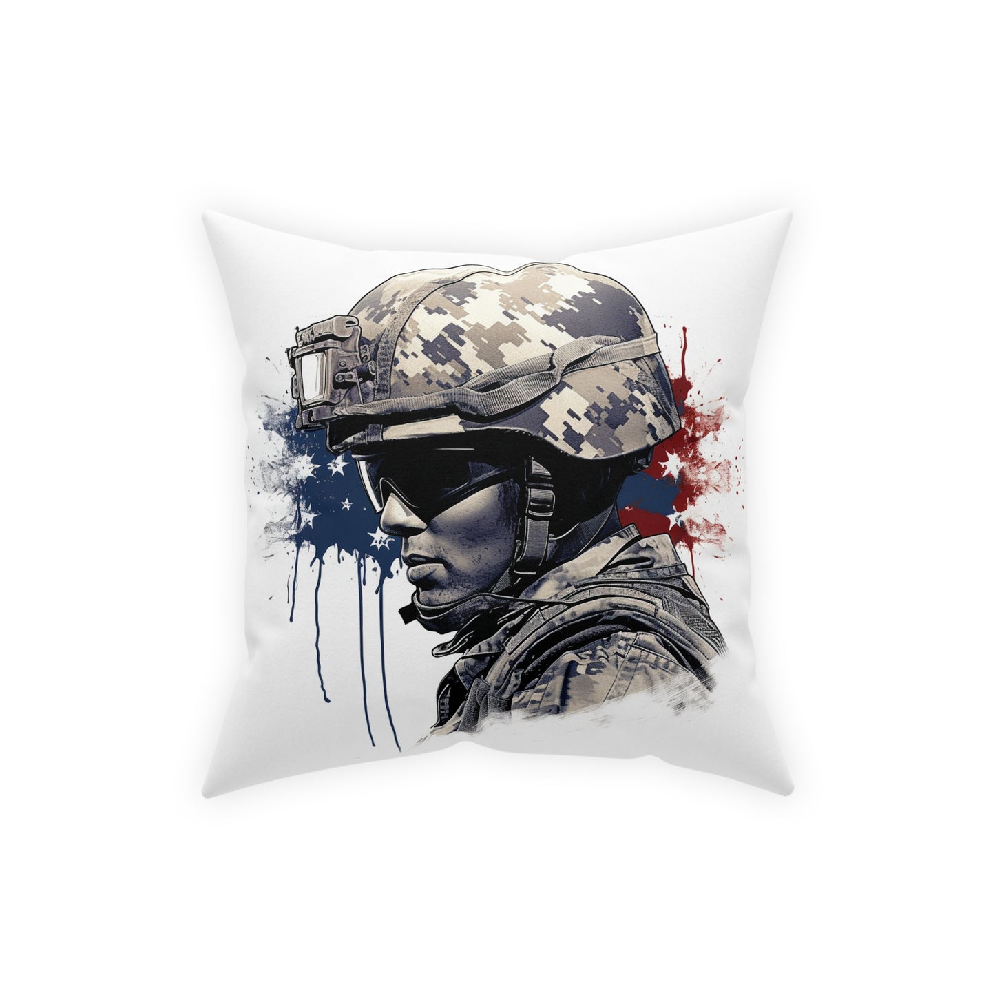 American Soldier Broadcloth Pillow