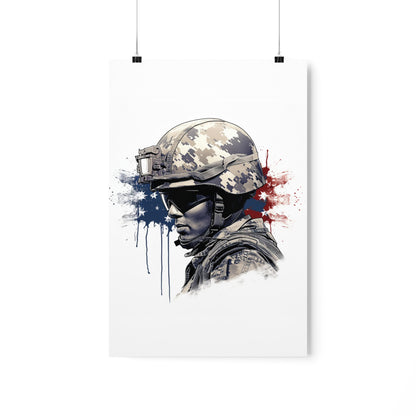 American Soldier Premium Matte Vertical Posters