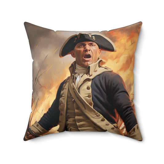 Revolutionary Soldier Polyester Square Pillow