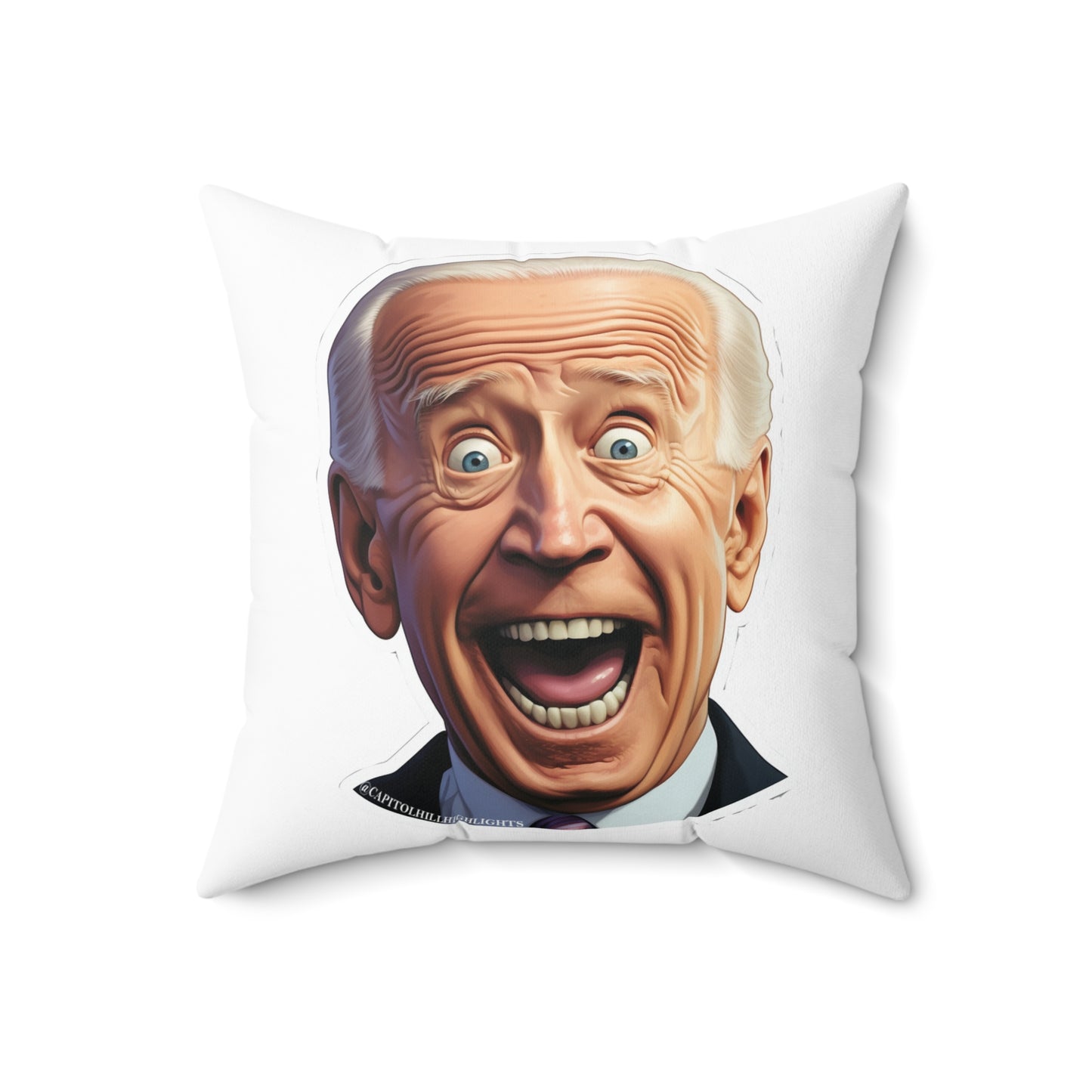 Screaming Biden Faux Suede Square Pillow