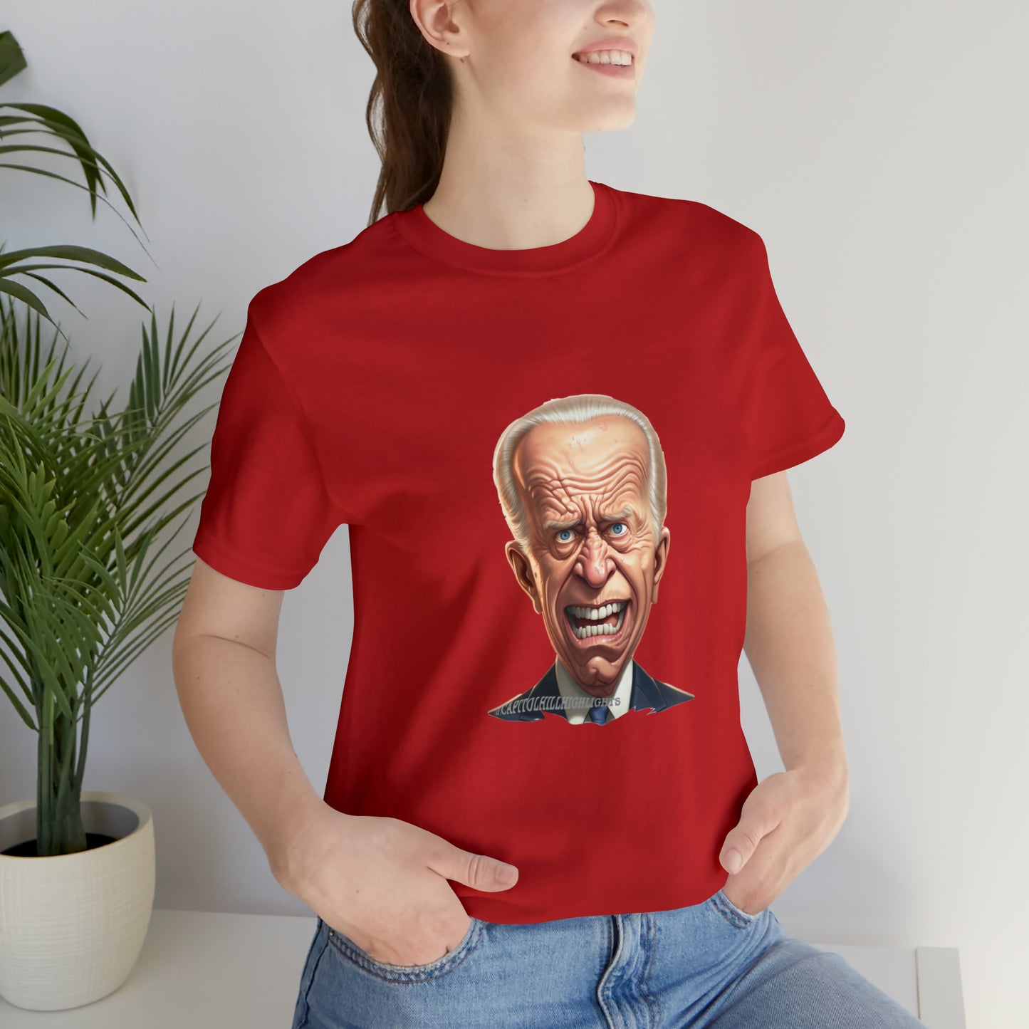 Angry Biden Unisex Jersey Short Sleeve Tee