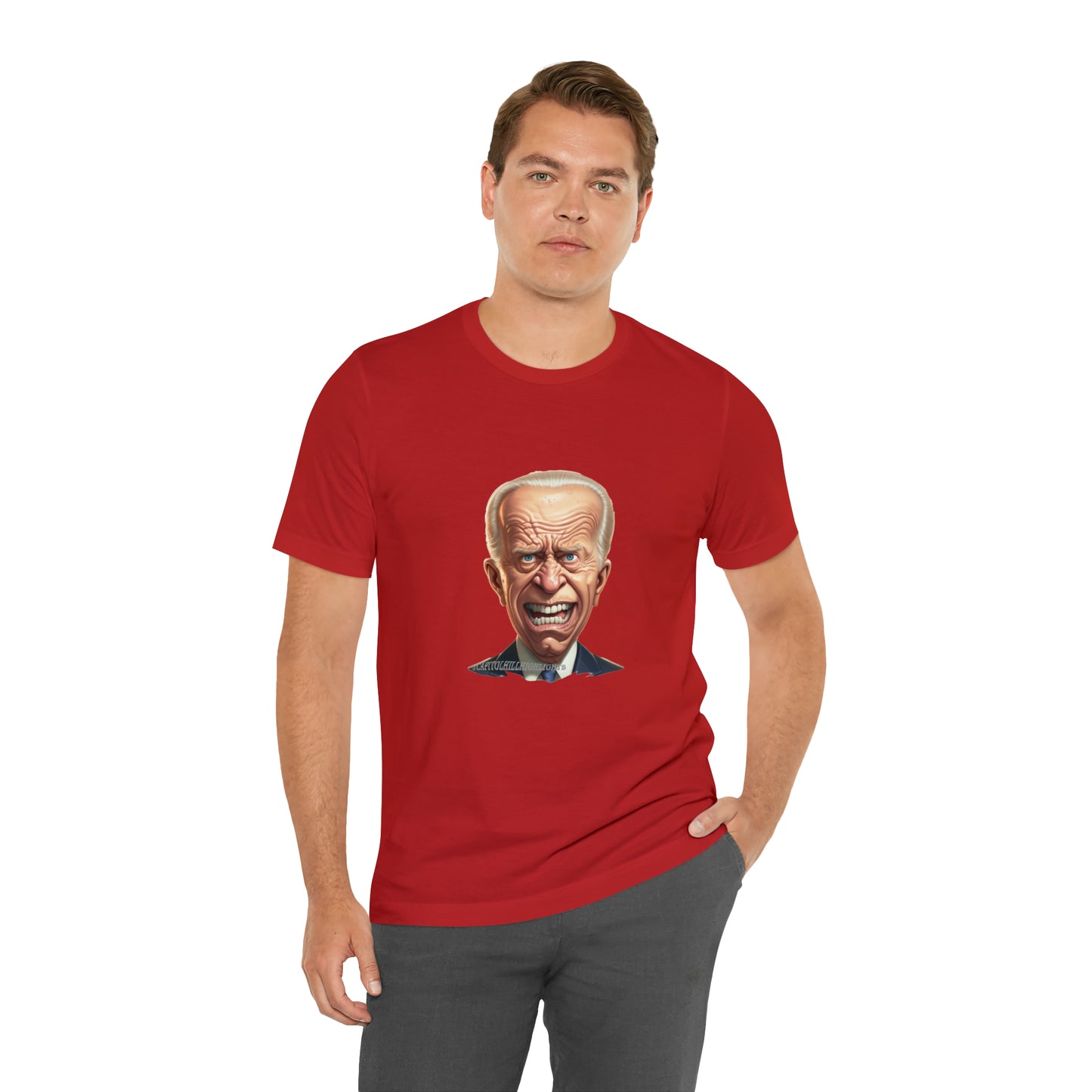 Angry Biden Unisex Jersey Short Sleeve Tee