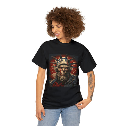 Scary Uncle Sam Unisex Heavy Cotton Tee