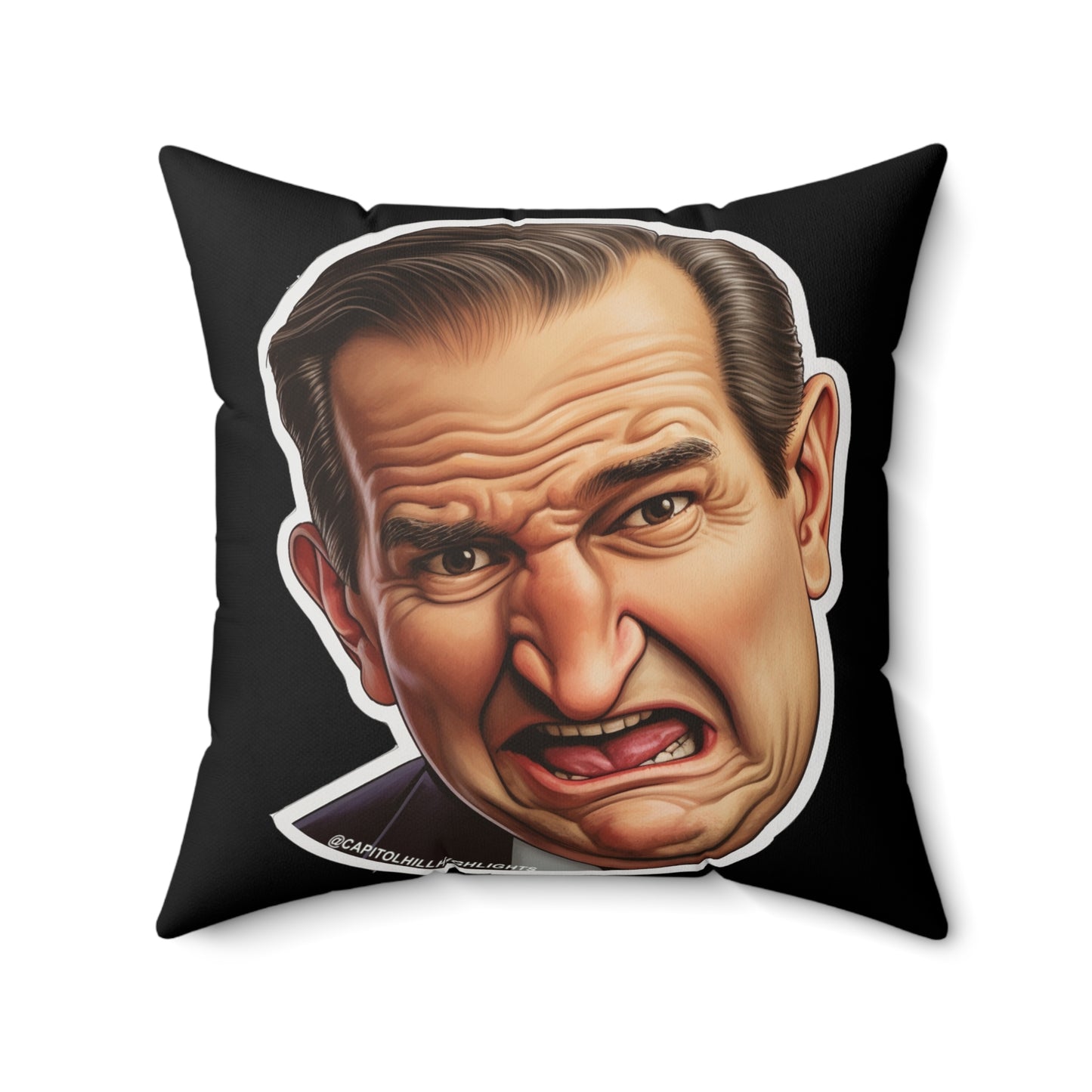 Angry Cruz Spun Polyester Square Pillow